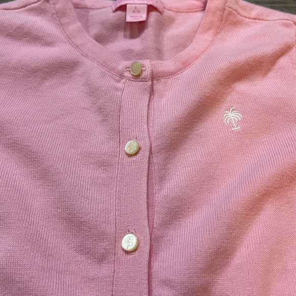 Lilly Pulitzer pink girls cardigan size L 8-10 - Picture 9 of 9
